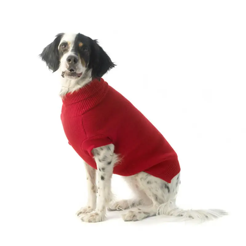 Petrageous Baxter's Basic Dog Sweater - Red