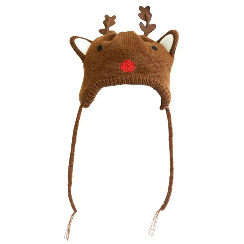 Worthy Dog Reindeer Dog Hat - Brown