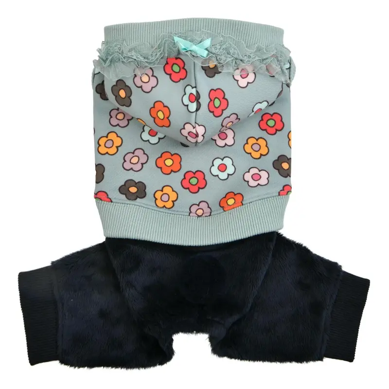 Aconite Hooded Dog Jumpsuit by Pinkaholic - Mint