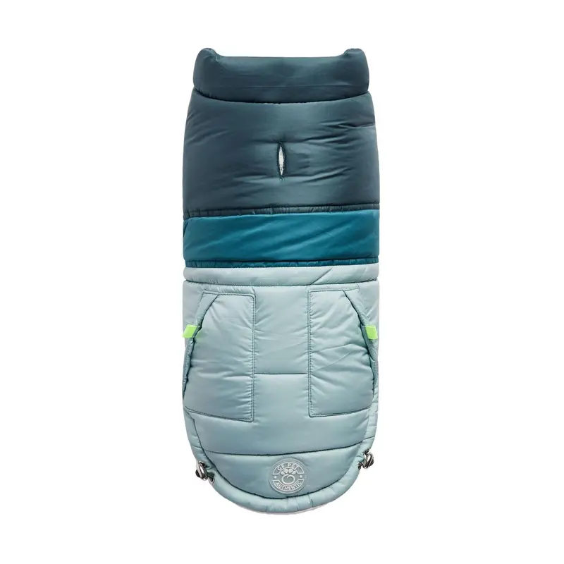 GF Pet Retro Puffer Dog Jacket - Light Blue