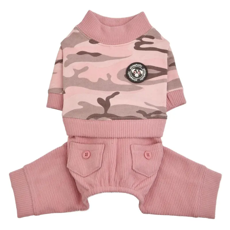Marie Camo Dog Jumpsuit by Pinkaholic - Pink Camo
