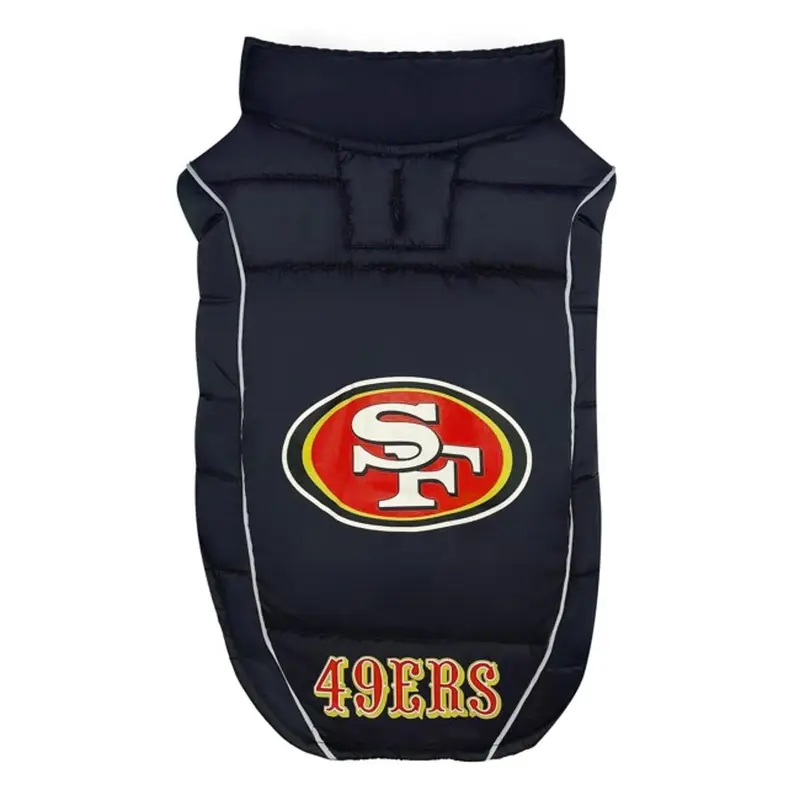 San Francisco 49ers Puffer Dog Vest by Pets First