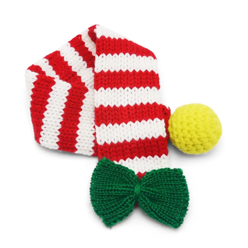 DOGO Holiday Candy Cane Dog Scarf