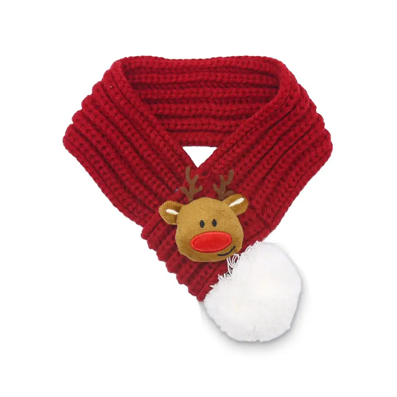DOGO Holiday Reindeer Dog Scarf - Red