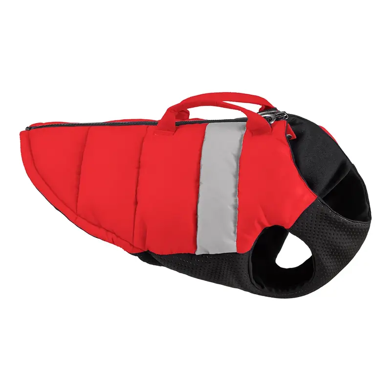 Gooby Bomber Padded Lift Dog Vest - Red