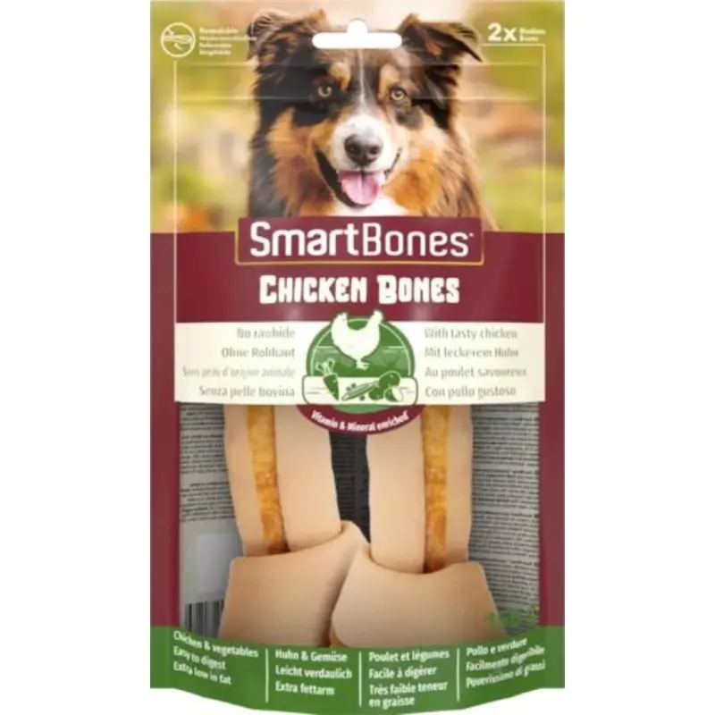 Smart Bones Chicken Bones Medium (x2) , 158g