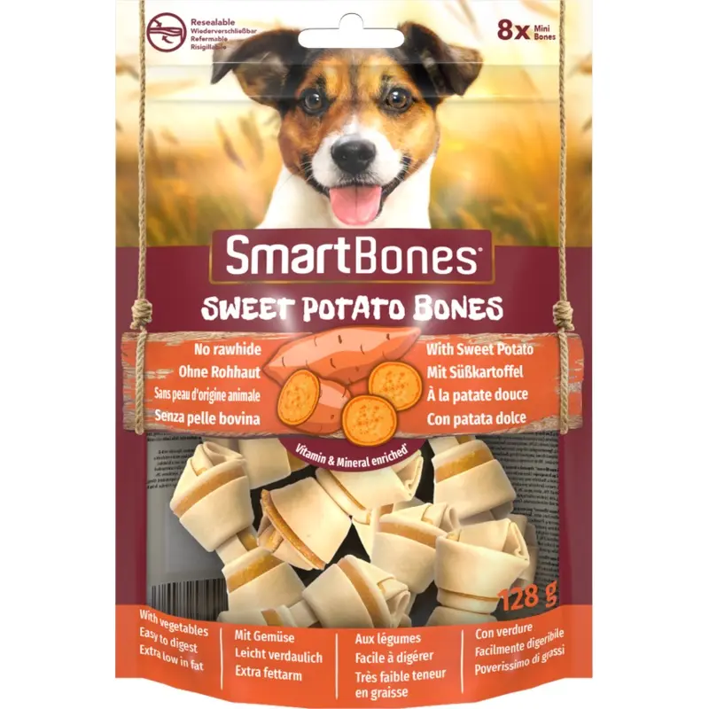 Smart Bones Sweet Potato Bones Mini (x8) , 128g
