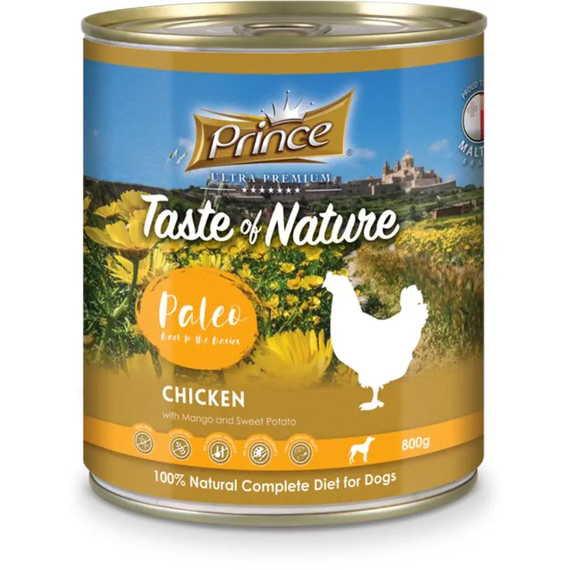 Prince Taste of Nature tin, Chicken & Mango with Sweet Potato 800g