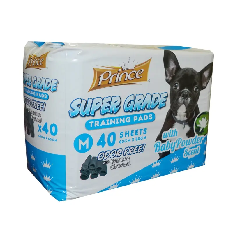 Prince Puppy Super Grade Training Pads, With Baby Powder Scent