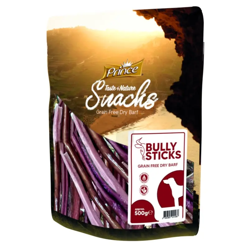 Prince Taste of Nature Snacks - Bully Sticks, 500g