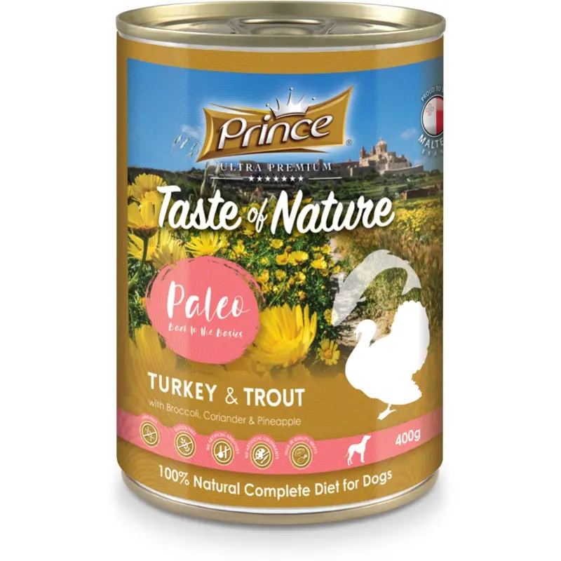 Prince Taste of Nature  tin, Turkey & trout, 400g