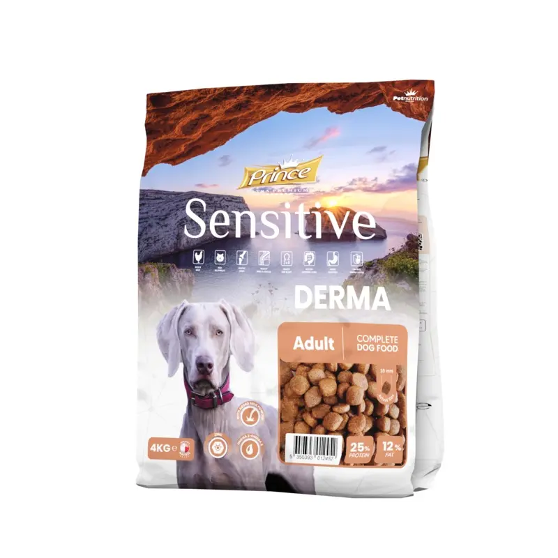 Prince dry food, Sensitive Derma, 4Kg