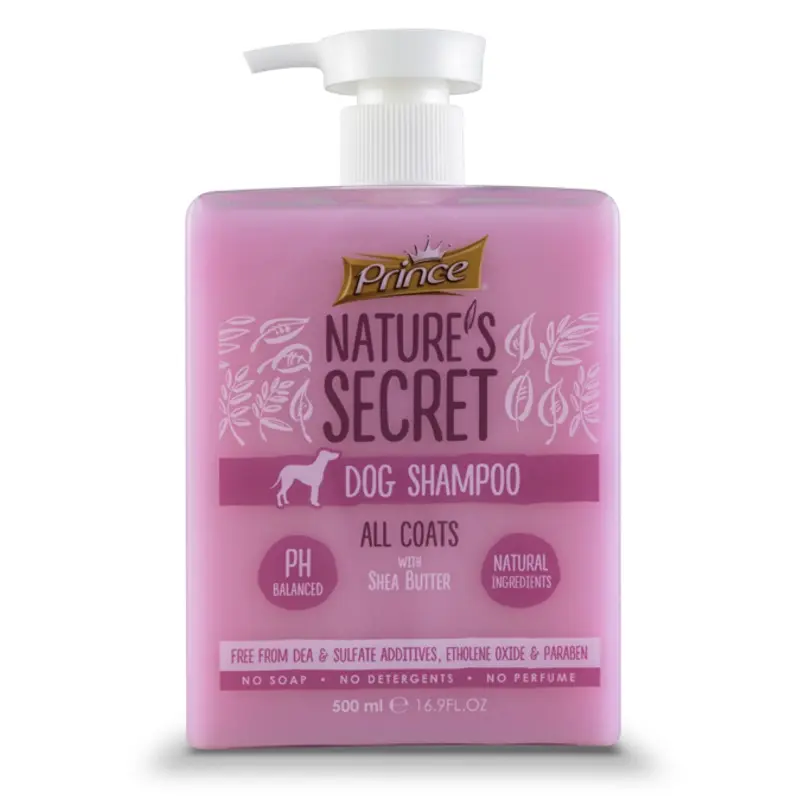 Prince Nature's Dog Shampoo All Coats with Shea Butter, 500ml