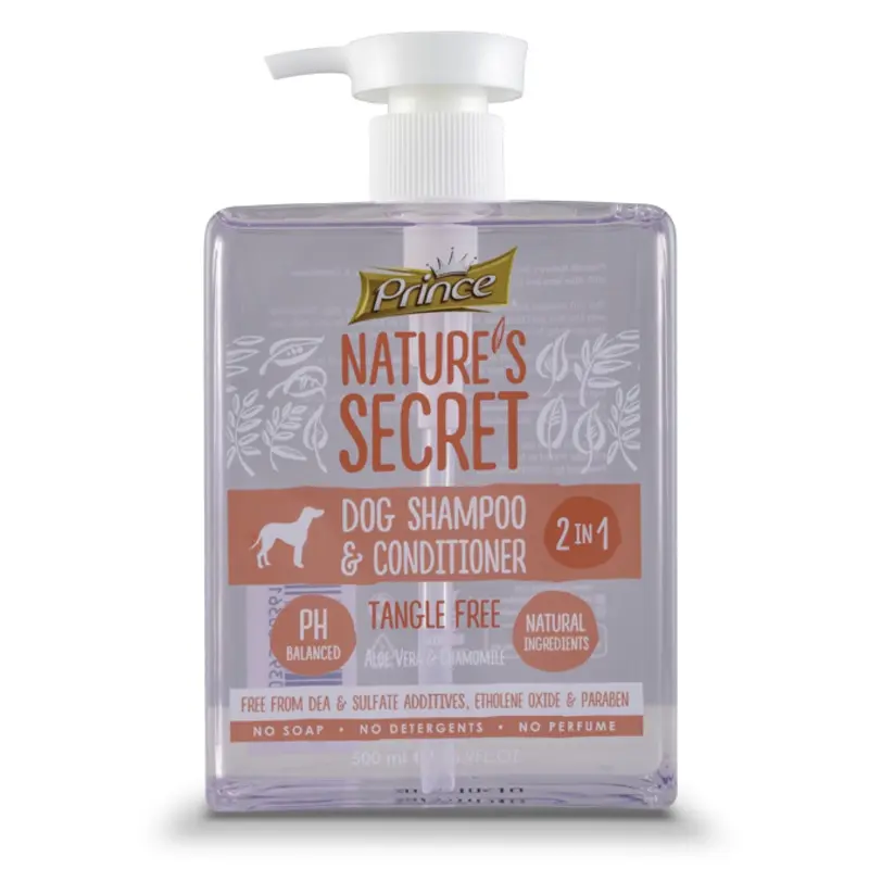 Prince Nature's Dog Shampoo & Conditioner Tangle Free with Aloe Vera & Chamomile, 500ml