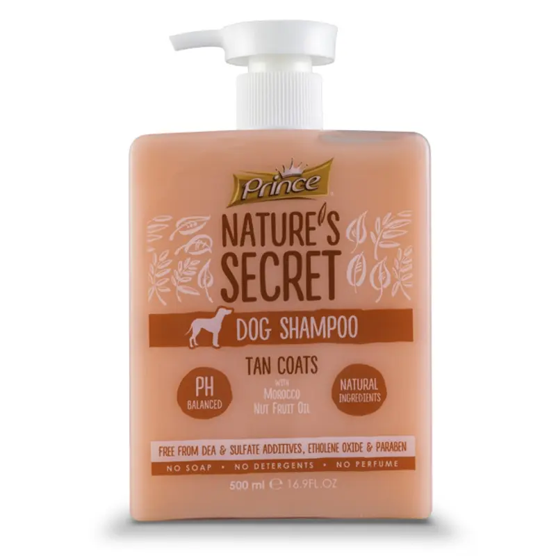 Prince Nature's Dog Shampoo Tan Coats with Morocco Nut Fruit Oil, 500ml