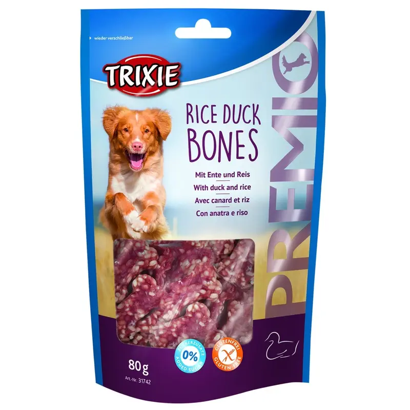 PREMIO Rice Duck Bones, 80 g