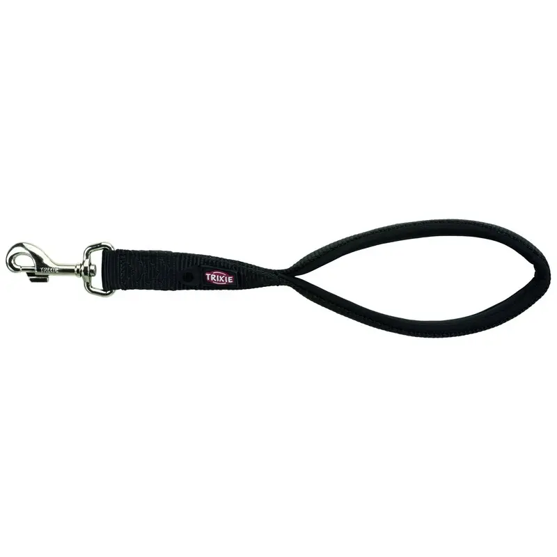 Premium short leash, M-XL: 37 cm/25 mm, black