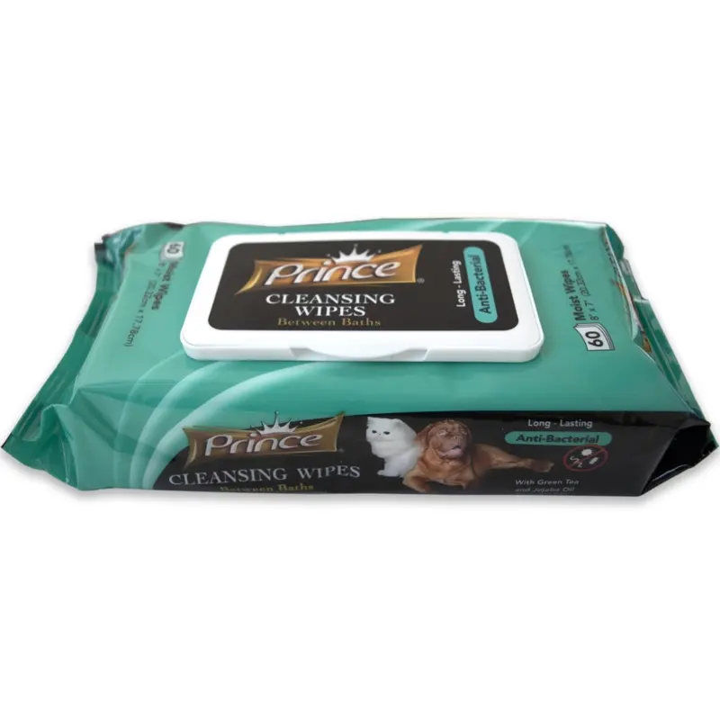 Prince Anti Bacterial Wipes, 60 Pcs