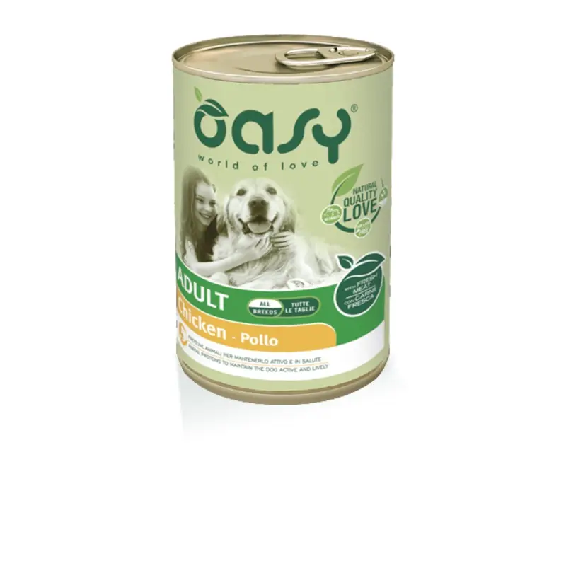 Oasy dog tin ADULT CHICKEN, 400g