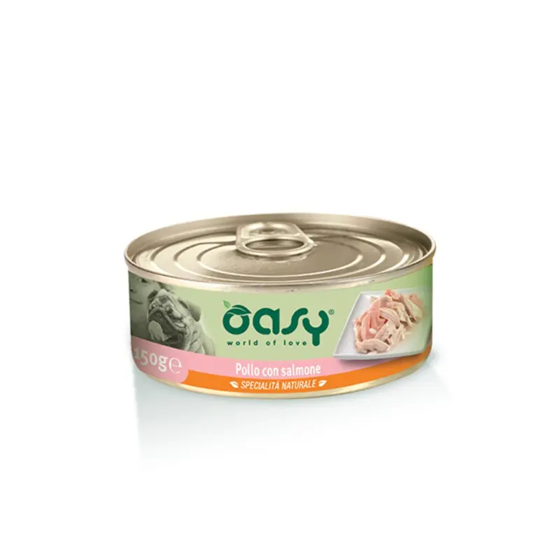 Oasy Dog Wet Food, Chicken with Salmon