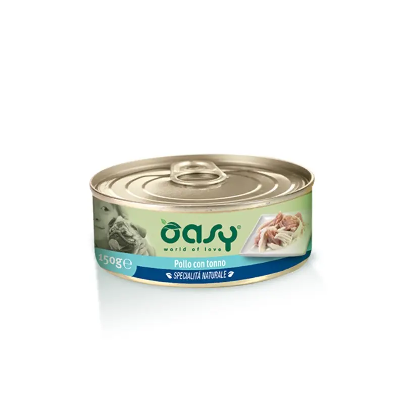 Oasy Dog Wet Food, Chicken with Tuna