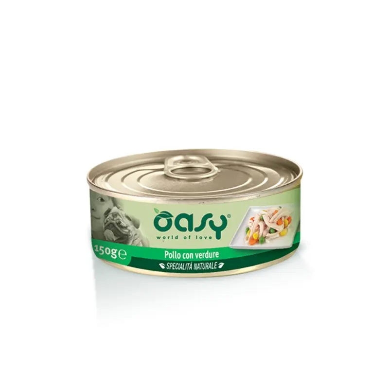 Oasy Dog Wet Food, Chicken with Vegetables