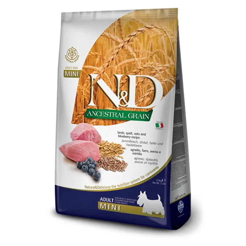 N & D Ancestral Grain  Adult Mini Lamb & Blueberry