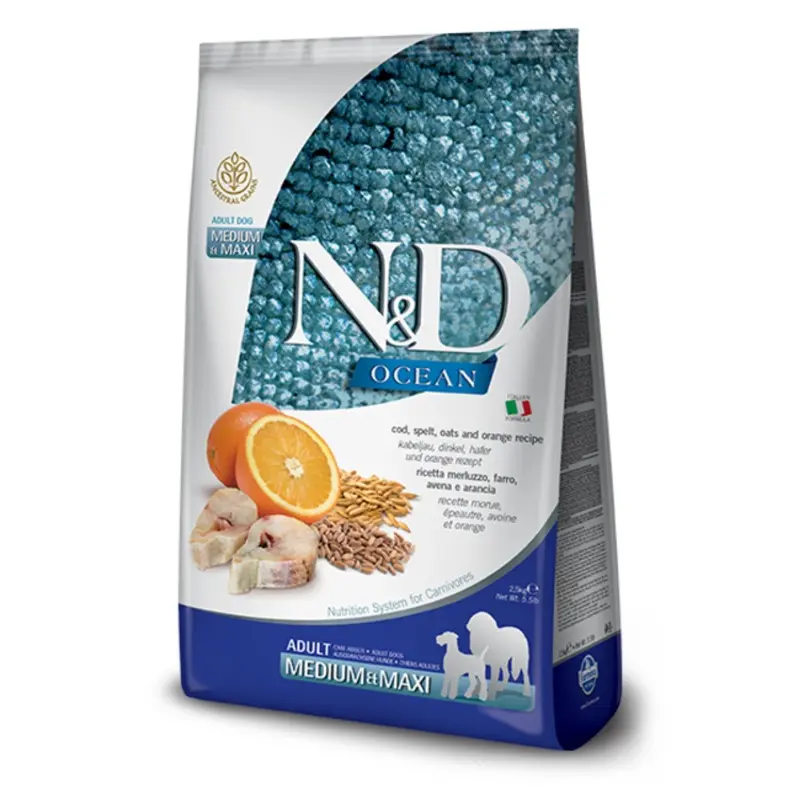 N & D Ancestral Grain Ocean Adult Med/Maxi Cod