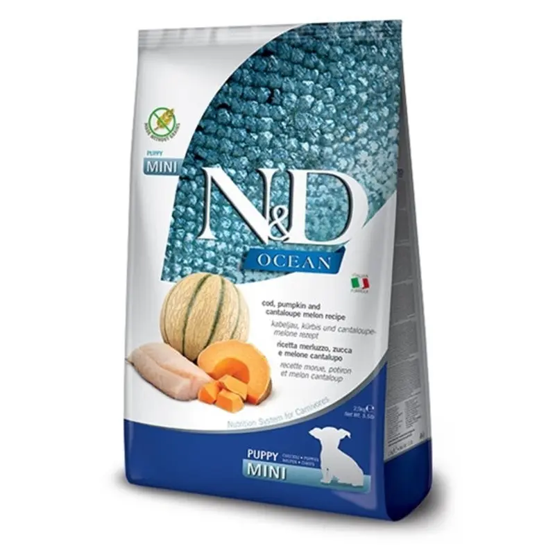 N & D Farmina Puppy Mini Cod/Pumpkin & Cantaloupe