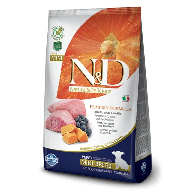 N & D Farmina Puppy Mini Lamb and Blueberry