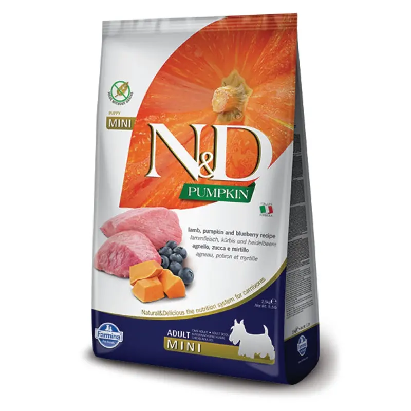 N&D Pumpkin Grain Free - Adult Mini Lamb & Blueberry