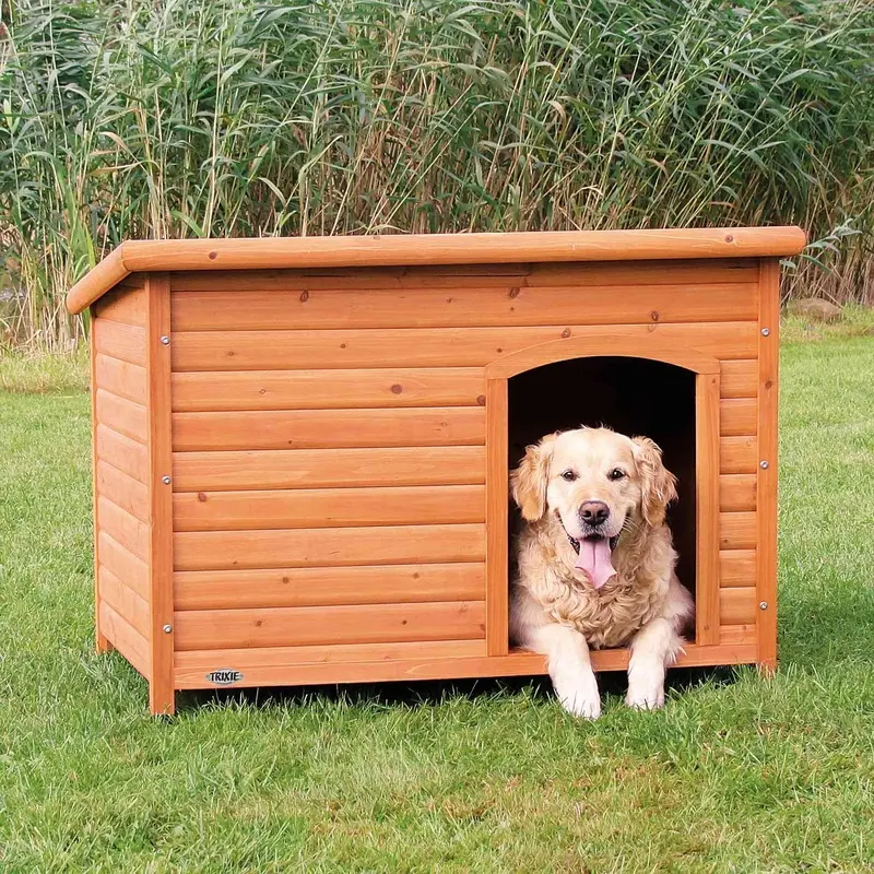 Natura Flat roof kennel, Natural