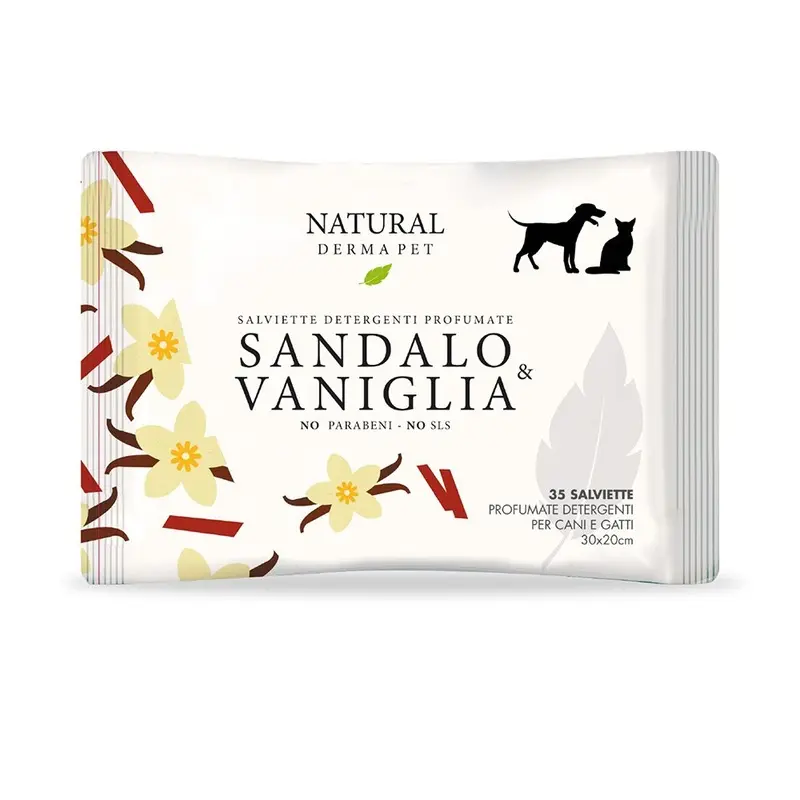 Natural Derma Pet wipes, Sandalo & Vaniglia