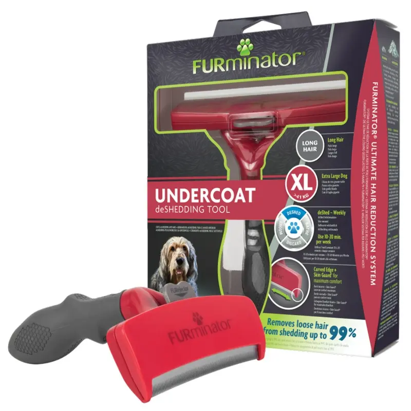 Furminator Extra Large dog Undercoat Deshedding tool, Long hair
