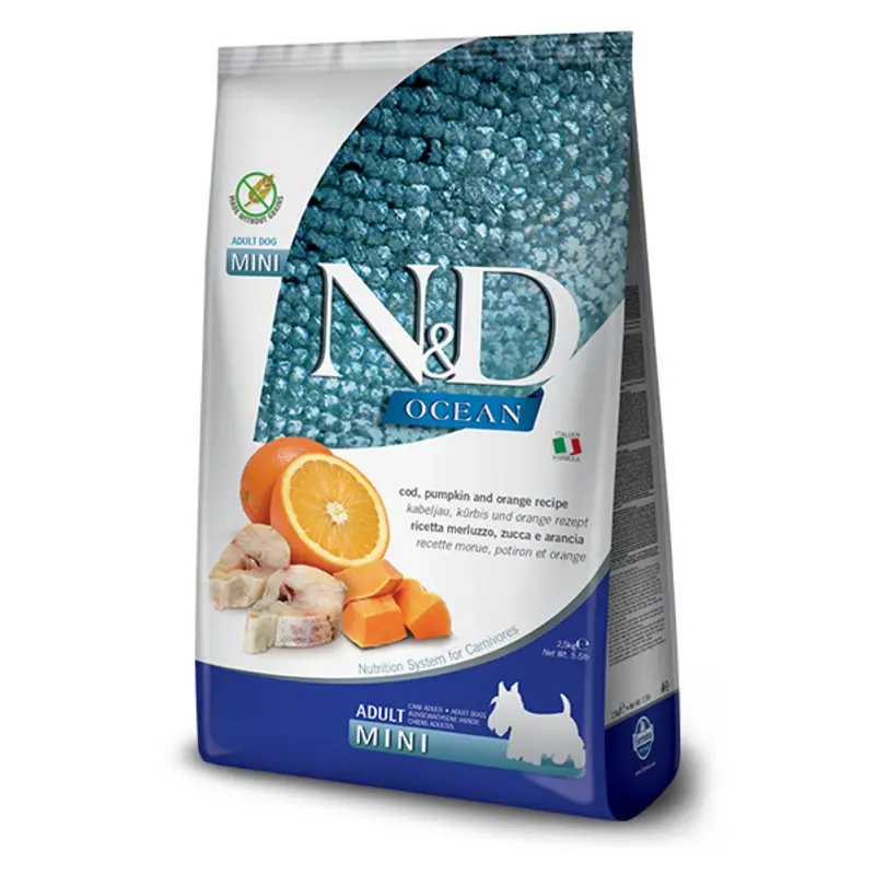 Farmina N & D Adult Mini Cod fish and Orange