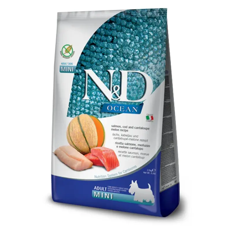 Farmina N & D Adult Mini Salmon/Cod & Cantaloupe