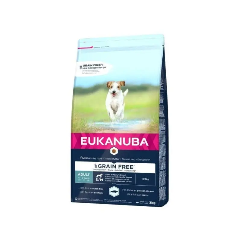 Eukanuba Grain free Adult Small/Medium Breed (ocean fish)