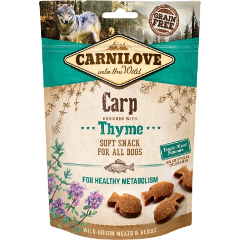 Carnilove Dog Soft Snack Carp with Thyme 200g