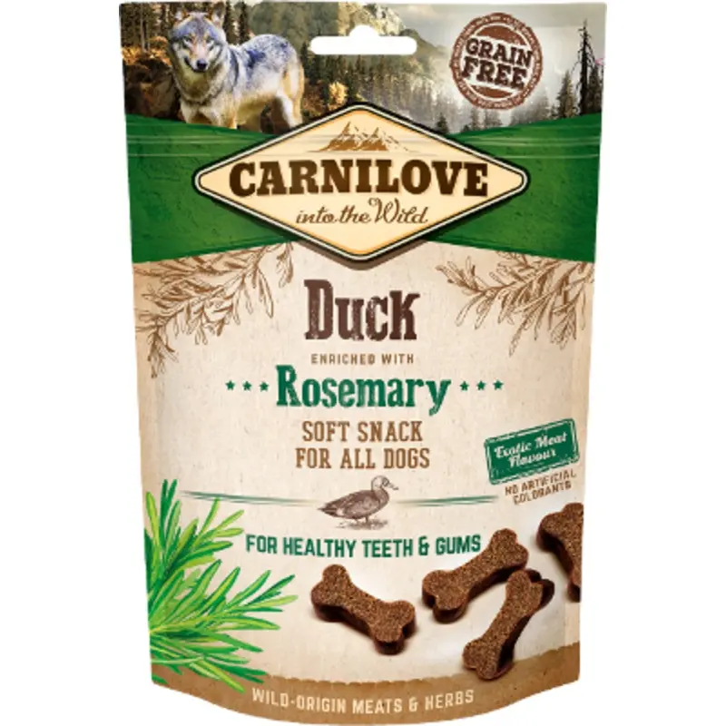 Carnilove Dog Soft Snack Duck with Rosemary 200g