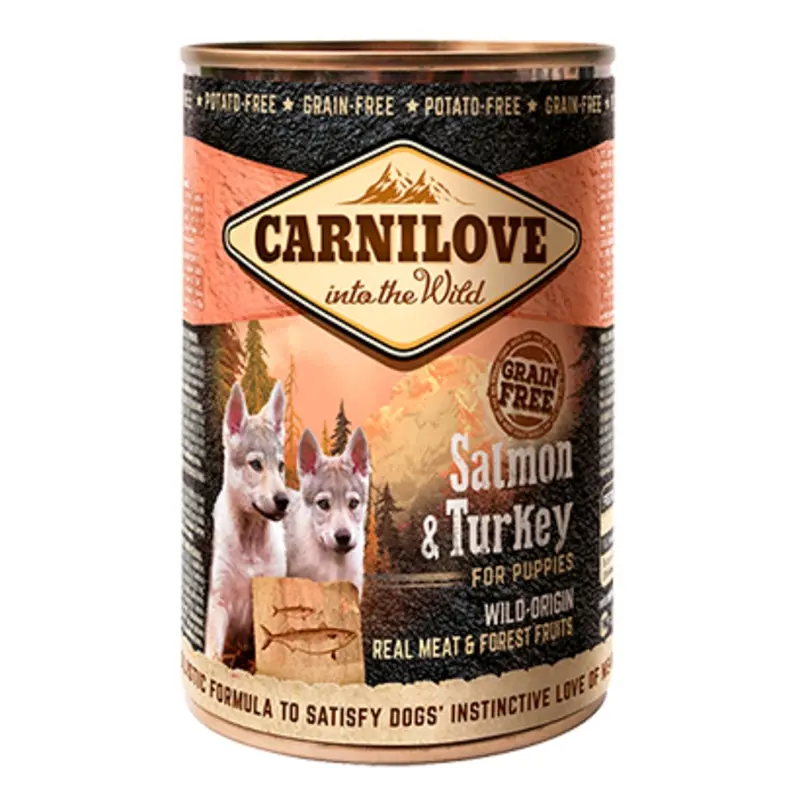 Carnilove Tin (For Puppies) Salmon & Turkey , 400g