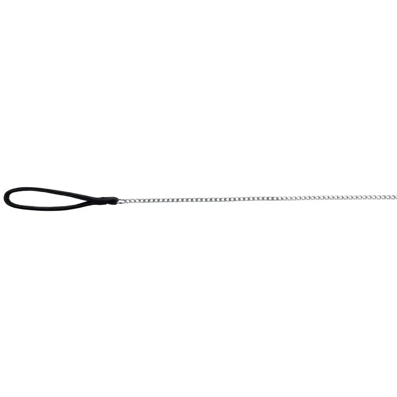 Chain Leash, Chromed, with Nylon Hand Loop