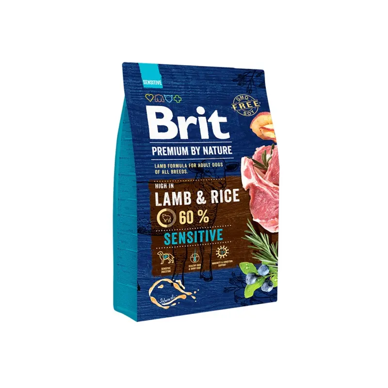 Brit Premium by nature dog Adult Sensitive (Lamb & Rice)