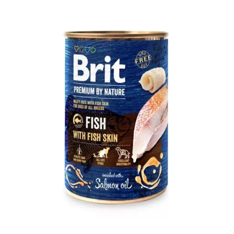 Brit Premium by Nature tins 800g- Fish with Fish Skin