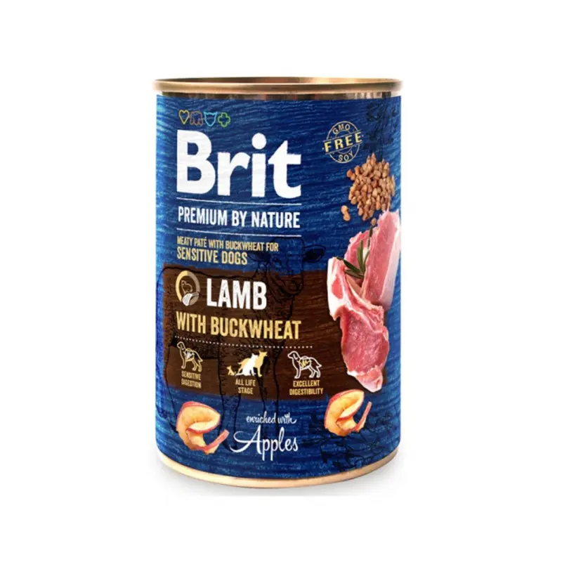 Brit Premium by Nature tins 800g- Lamb with Buckwheat