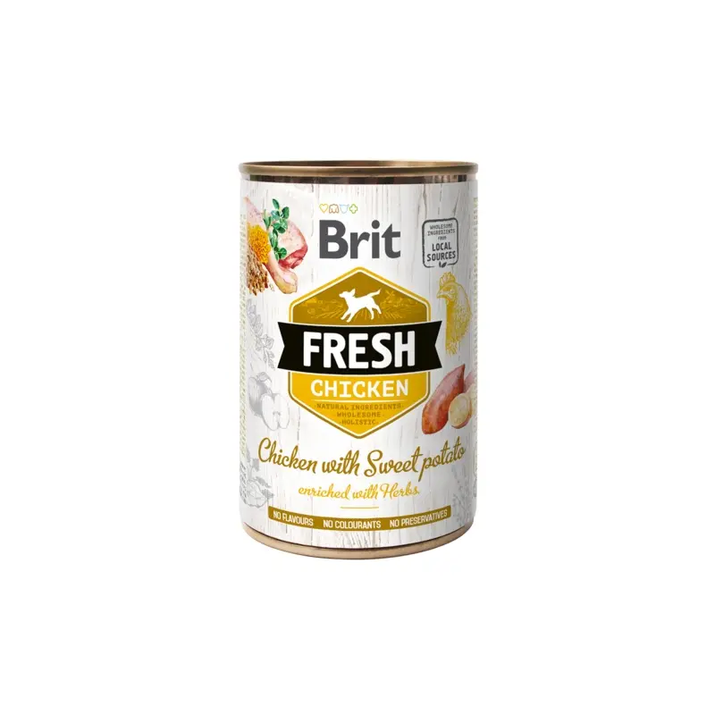 Brit Fresh tins 400g- Chicken with Sweet Potato