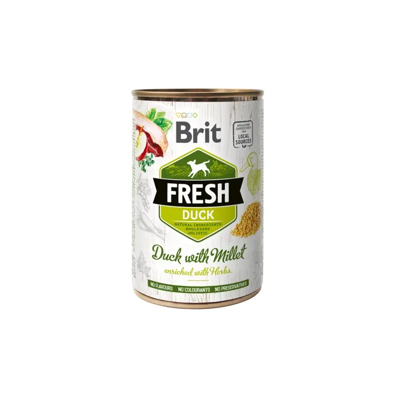 Brit Fresh tins 400g- Duck with Millet