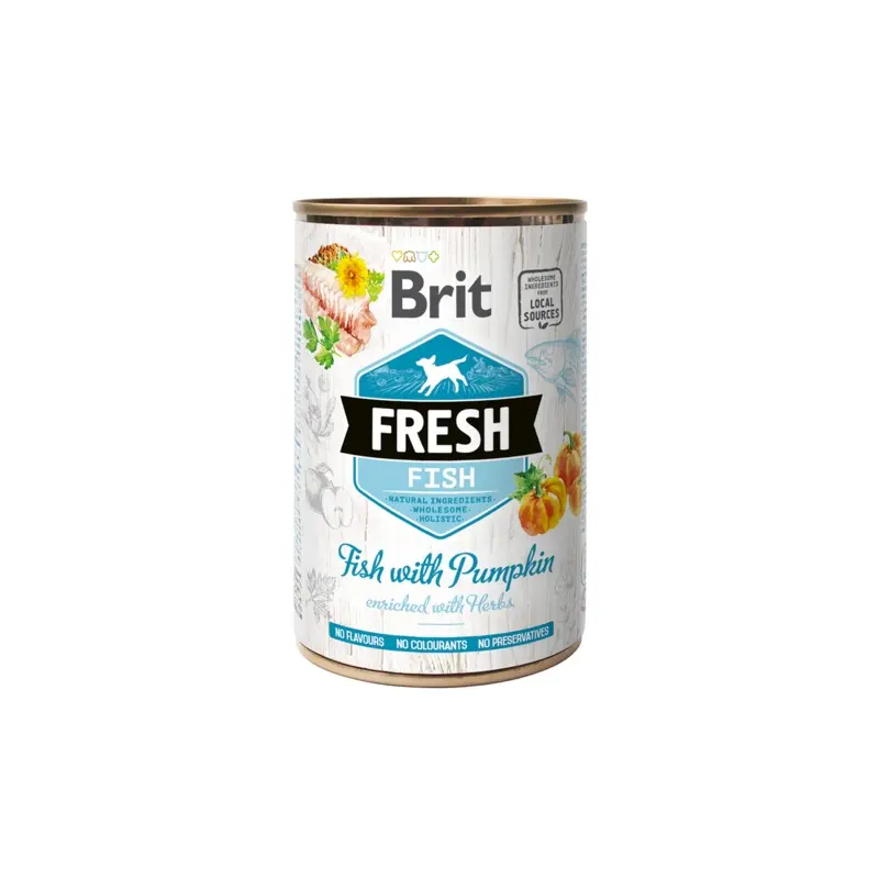Brit Fresh tins 400g- Fish with Pumpkin
