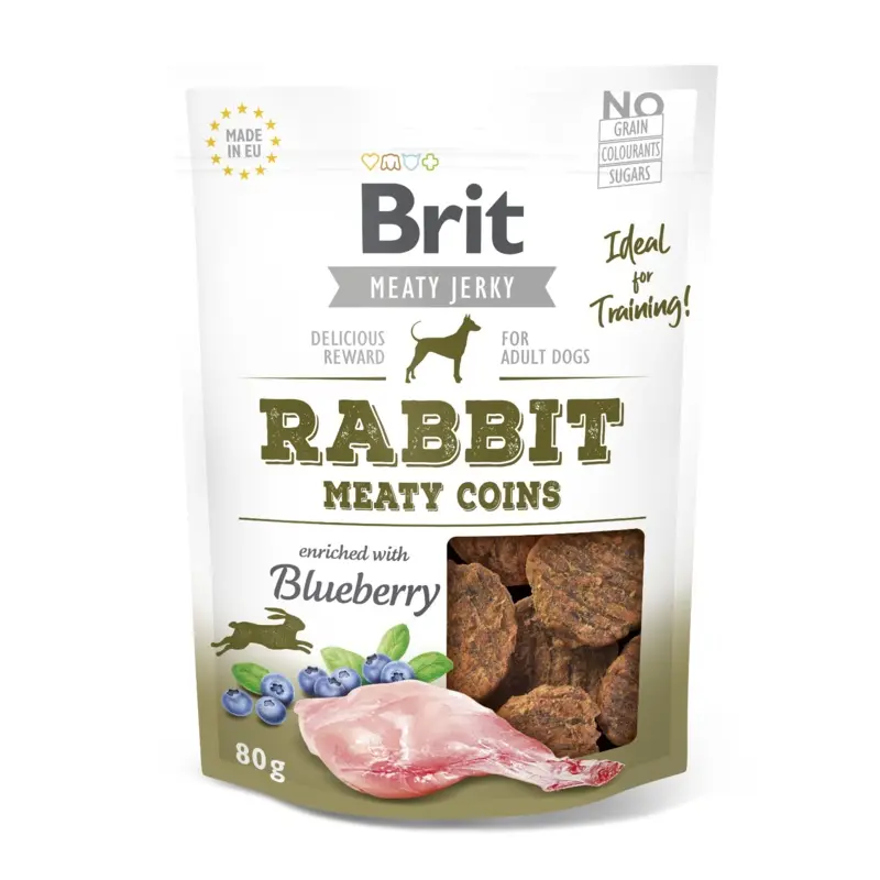 Brit Jerky Rabbit & Chicken coins, 80g