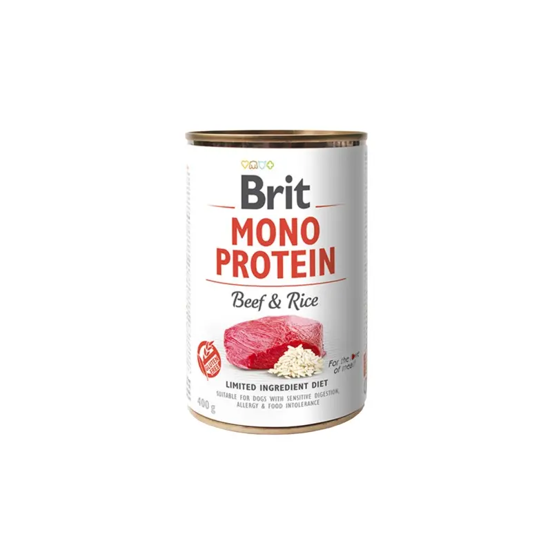 Brit Mono Protein tins 400g - Beef & Rice