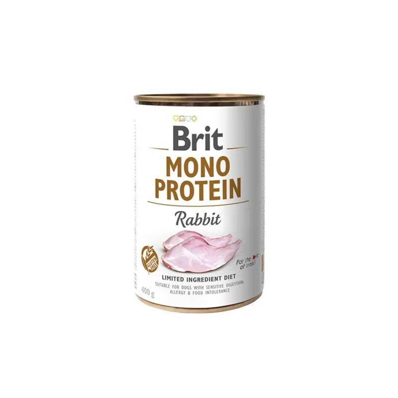Brit Mono Protein tins 400g - Rabbit